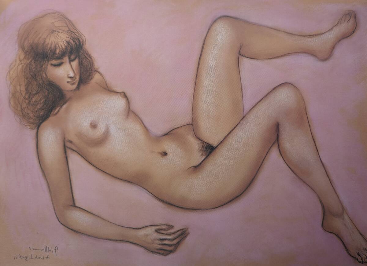 古沢岩美、限定800部、希少大判画集・額装画、デッサン、日本製・新品額縁にて額装致します、状態良好、送料無料          拍卖