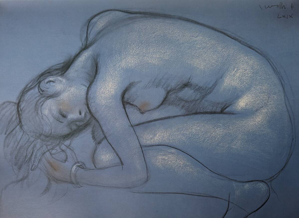 古沢岩美、限定800部、希少大判画集・額装画、デッサン、日本製・新品額縁にて額装致します、状態良好、送料無料     拍卖