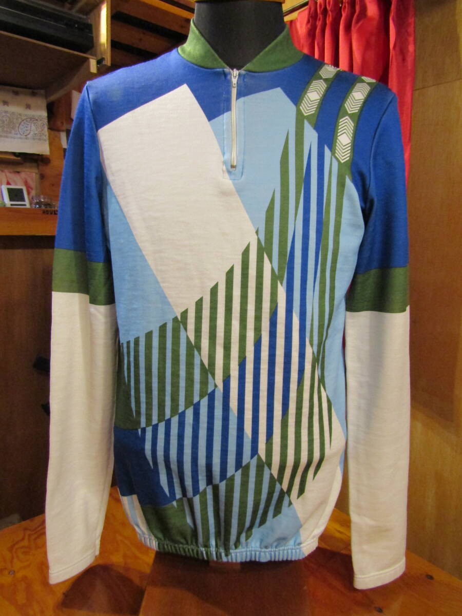 少々ダメージあり イタリア製 サイクリング長袖ジャージ拍卖