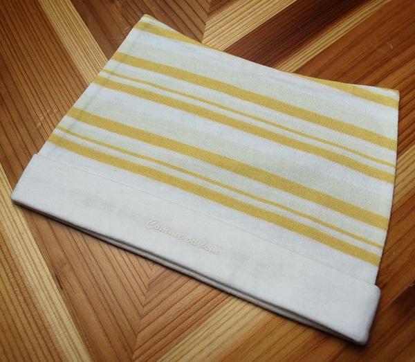 送料無料 コムサイズム 42/44 ニット帽子 イエロー ポイント消化拍卖