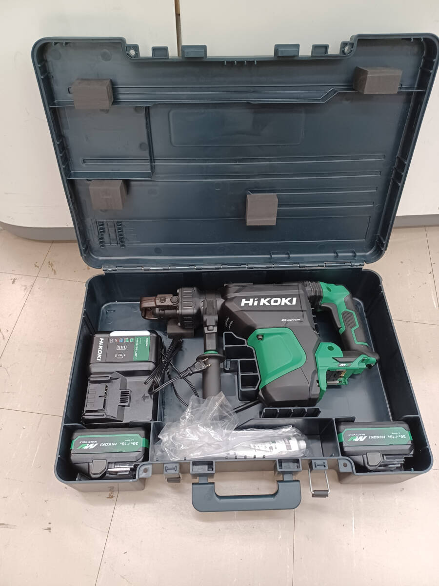 【未使用品】HiKOKI(ハイコーキ)40mm マルチボルト36V コードレスハンマドリル 六角軸 DH3640DB(2WPZ) 電動工具/ITY94RLDB6SW拍卖