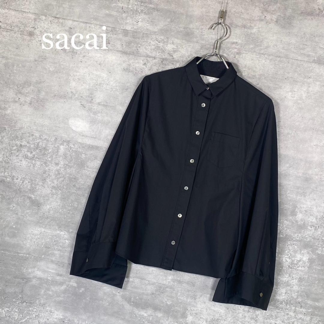 『sacai』サカイ (1) ポプリン ケープ シャツ拍卖