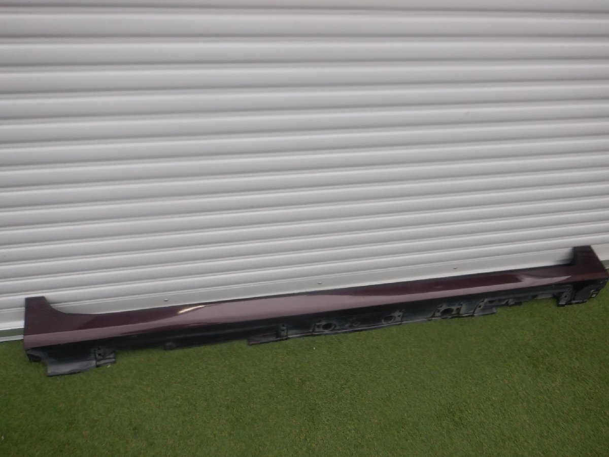 トヨタ純正 ZVW40 ZVW41 40 プリウスα アルファ サイドステップ サイドスカート 右側 運転席 75850-47020 赤ムラサキ m-24-10-566拍卖