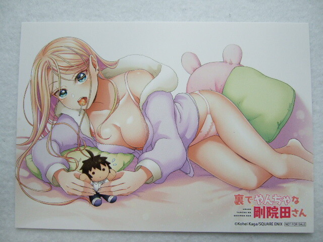 ゲーマーズ 限定 裏でやんちゃな剛院田さん 2巻 描き下ろし イラストカード 240922 特典 gamers 非売品 加我皓平 ポストカード ペーパー拍卖