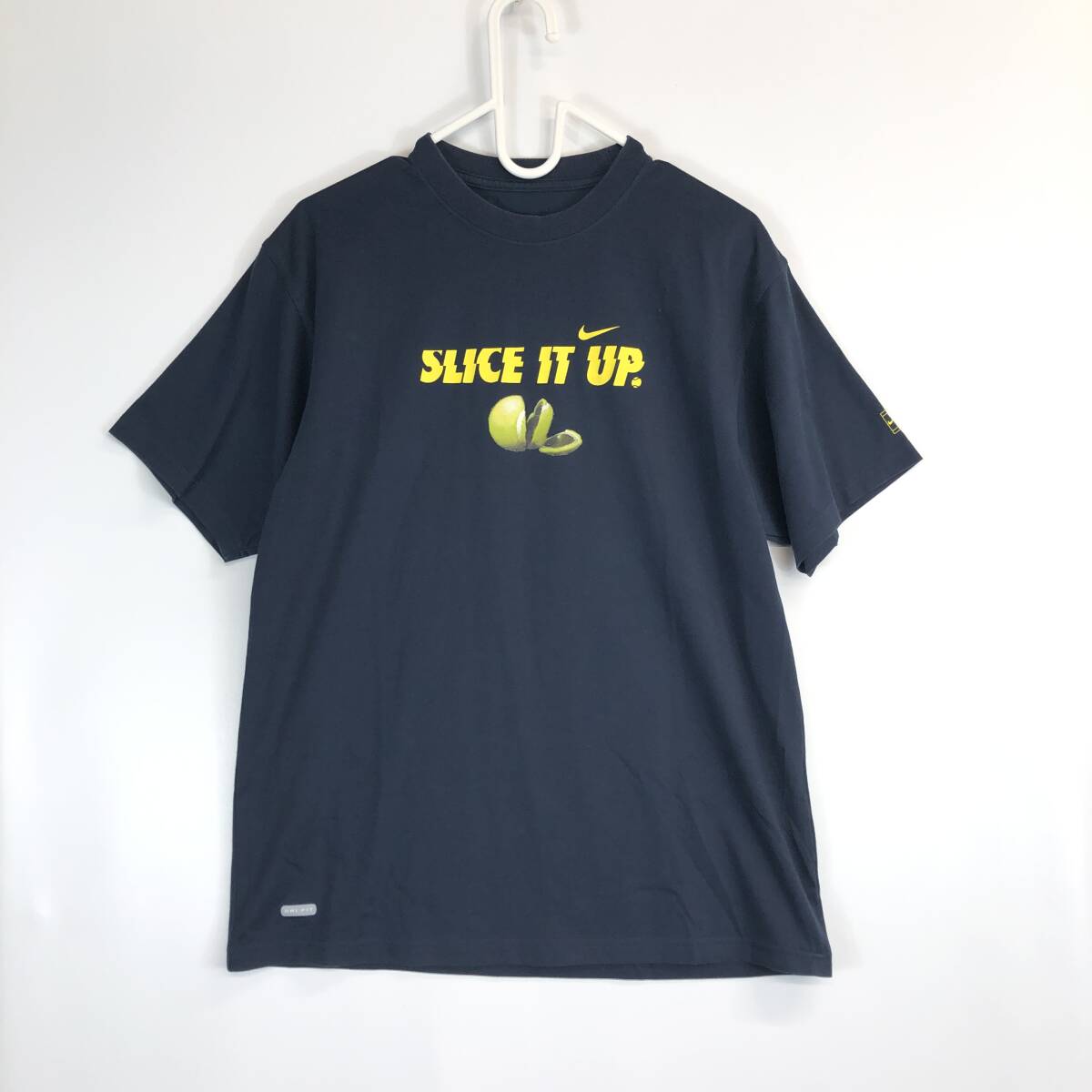 00s NIKE ナイキ 半袖Tシャツ SLICE IT UP ダークネイビー Sサイズ 143494拍卖
