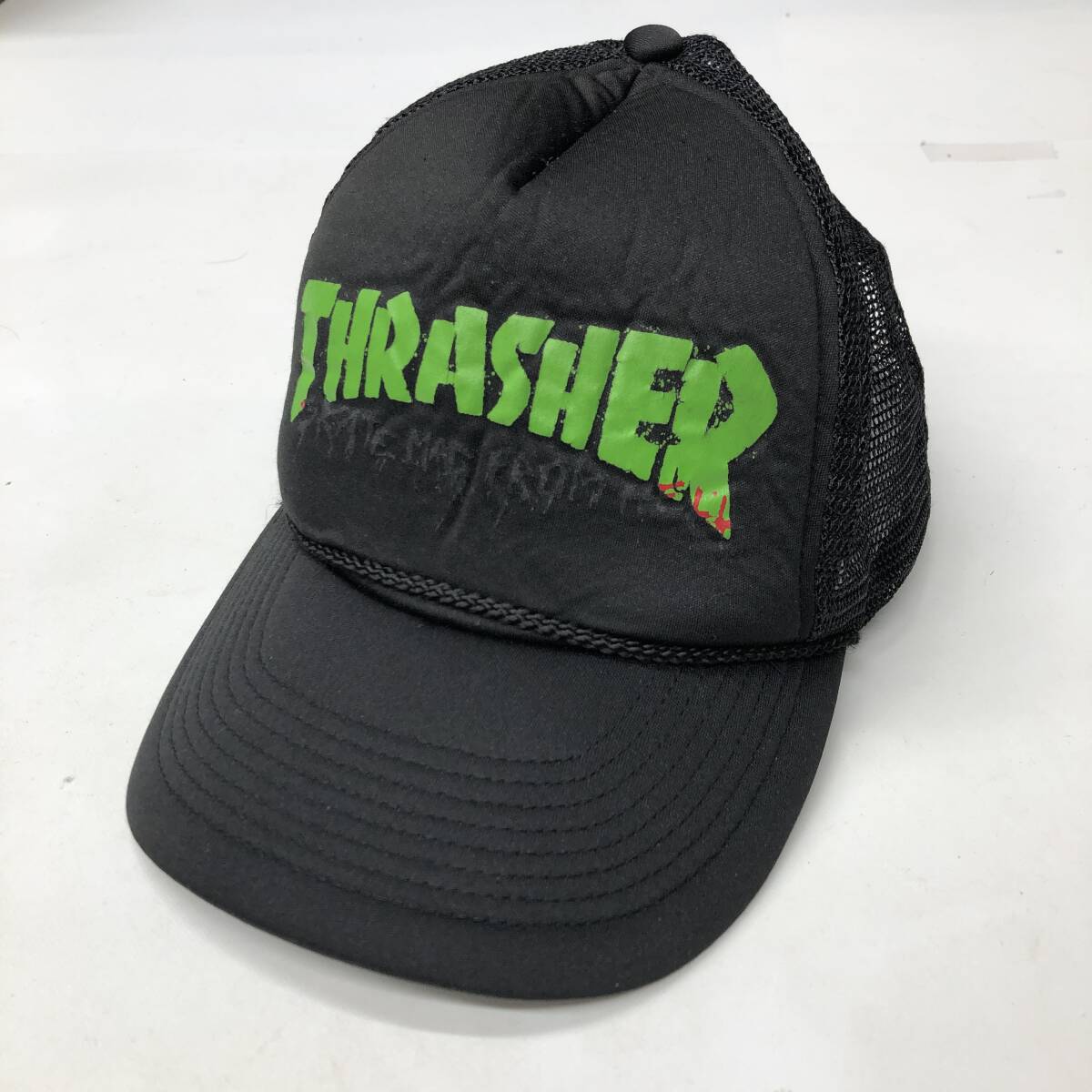 CAMEO THRASHER スラッシャー メッシュキャップ ブラック スナップバック フリーサイズ拍卖