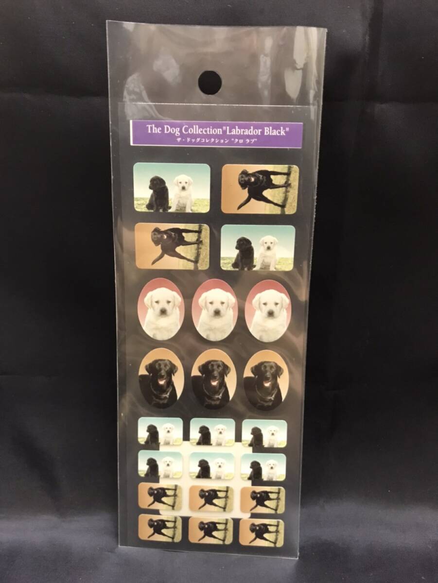 0011-02 現品のみ THE DOG COLLECTION LABRADOR BLACK ザ・ドッグコレクション クロ ラブ シール ステッカー 1枚拍卖