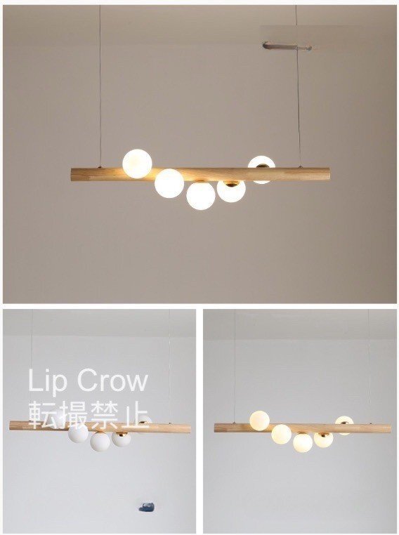木製ランプ 照明器具ライト LEDシャンデリアライト北欧風 エレガント ベッドルーム リビングルーム拍卖