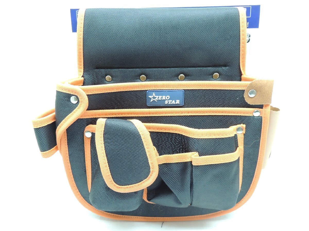 ゼロスターツールバック仮枠用60711 JAN 4582212607117 仮枠大工釘袋 くぎぶくろ クギブクロ 腰袋 工具差し拍卖