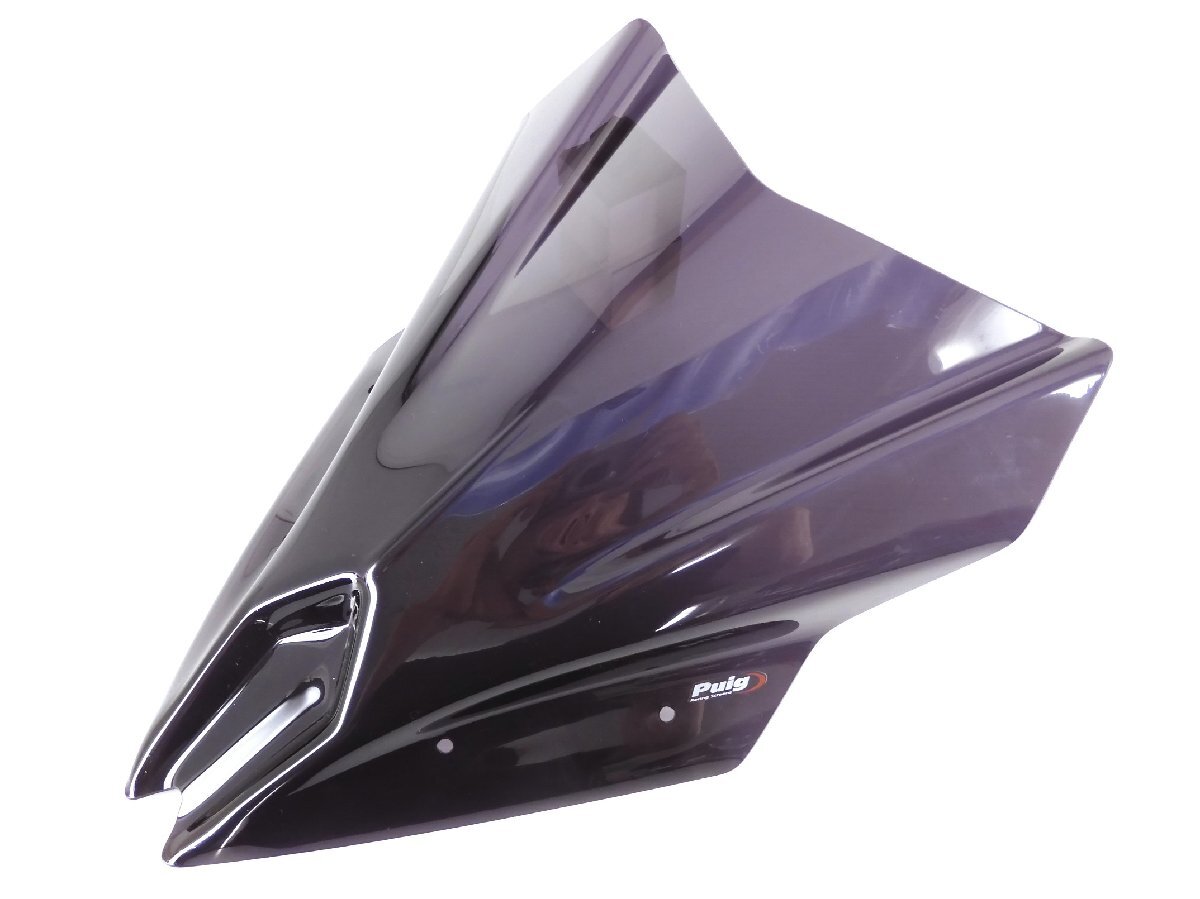 100【評価S】 車種不明 カワサキ ニンジャ NINJA 系 ? 社外 Puig プーチ スクリーン シールド メーター バイザー V83 KBA38182 スモーク拍卖