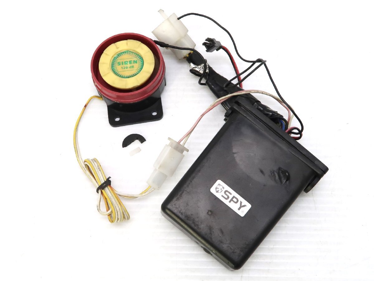 0【評価C】 VMAX 社外 汎用 SPY 盗難 防止 アラーム システム 8406993 自転車 オートバイ セキュリティ 防犯 警告 デバイス V-MAX 1FK拍卖