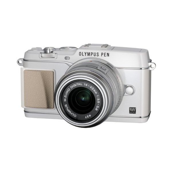 中古 1年保証 美品 OLYMPUS PEN E-P5 14-42mm VF-4セット ホワイト拍卖