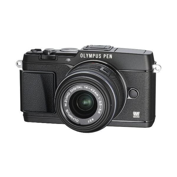 中古 1年保証 美品 OLYMPUS PEN E-P5 14-42mm VF-4セット ブラック拍卖