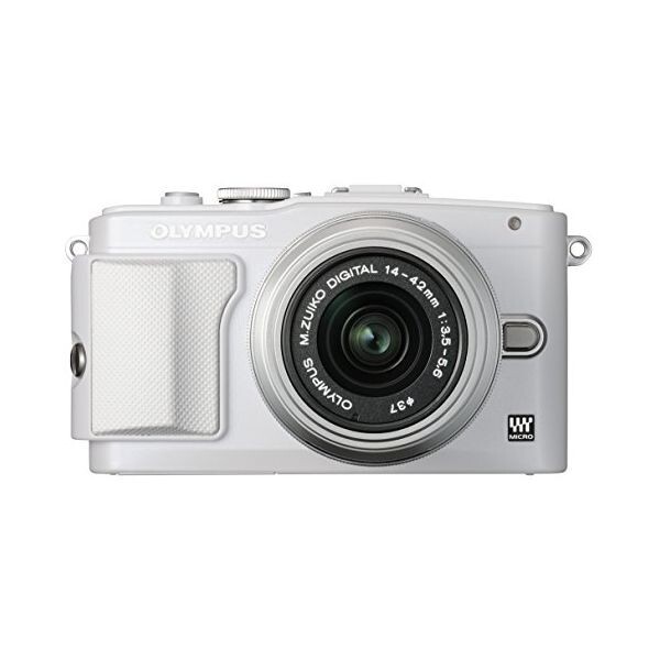 中古 1年保証 美品 OLYMPUS PEN Lite E-PL6 レンズキット ホワイト拍卖