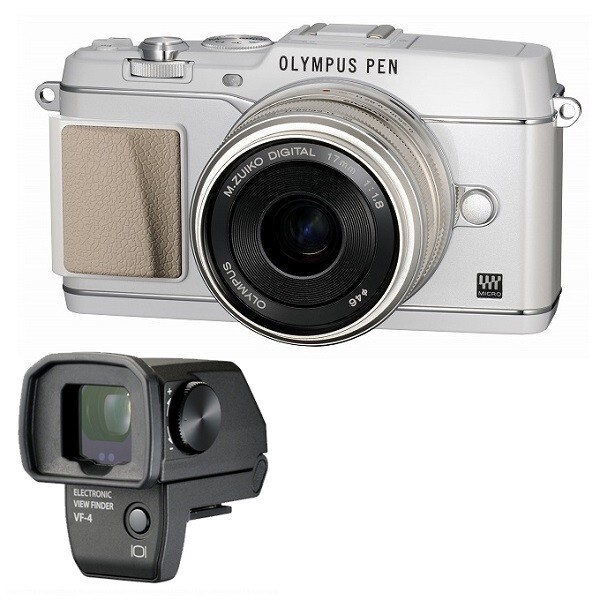 中古 1年保証 美品 OLYMPUS PEN E-P5 17mm F1.8 VF-4セット ホワイト拍卖