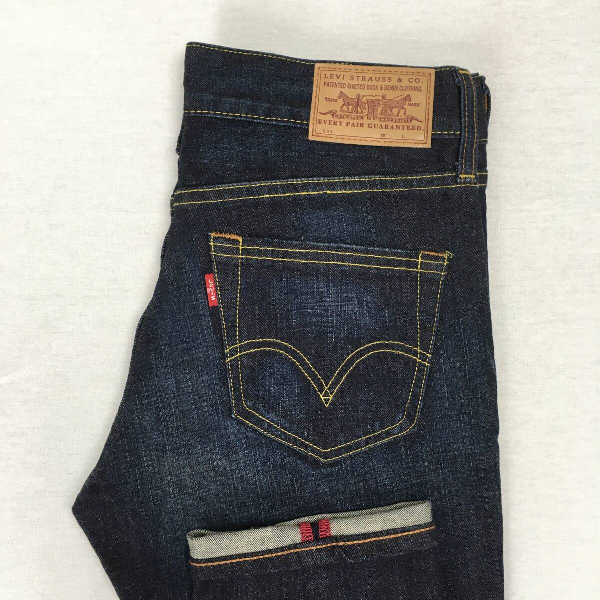 Levi's リーバイス LL606-0008 10年 ローライズ スリム ストレッチ デニム パンツ W30 ジーンズ ジップフライ 革パッチ拍卖