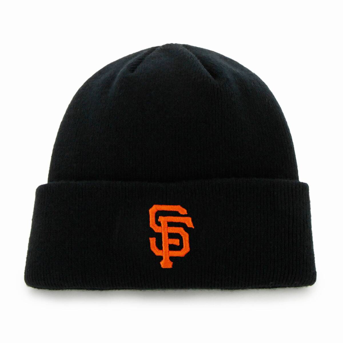 ニット帽 MLB 47brand サンフランシスコ・ジャイアンツ Raised Cuff Knit メンズ レディース 黒 ブラック 拍卖