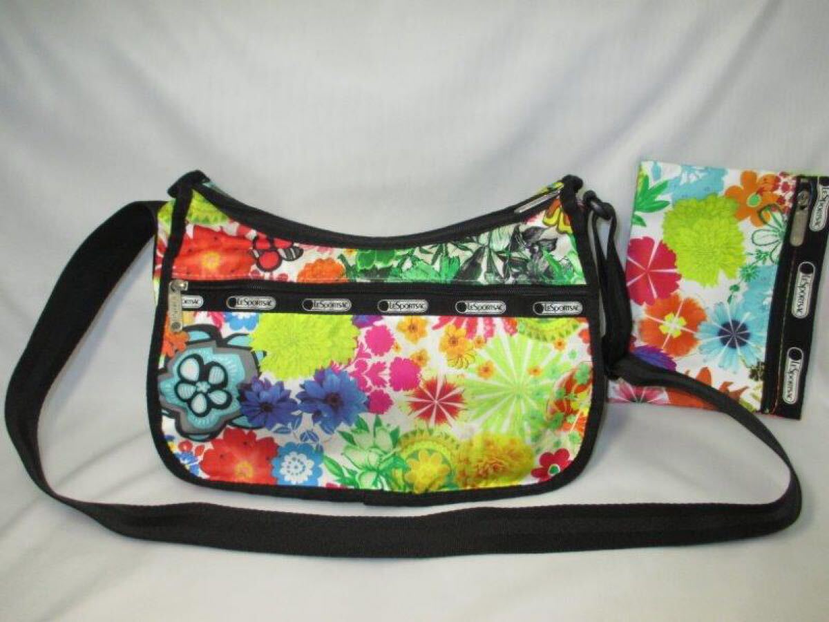 LeSportsac レスポートサック ショルダーバッグ 斜めがけ レディース 花柄 ナイロン 軽量拍卖