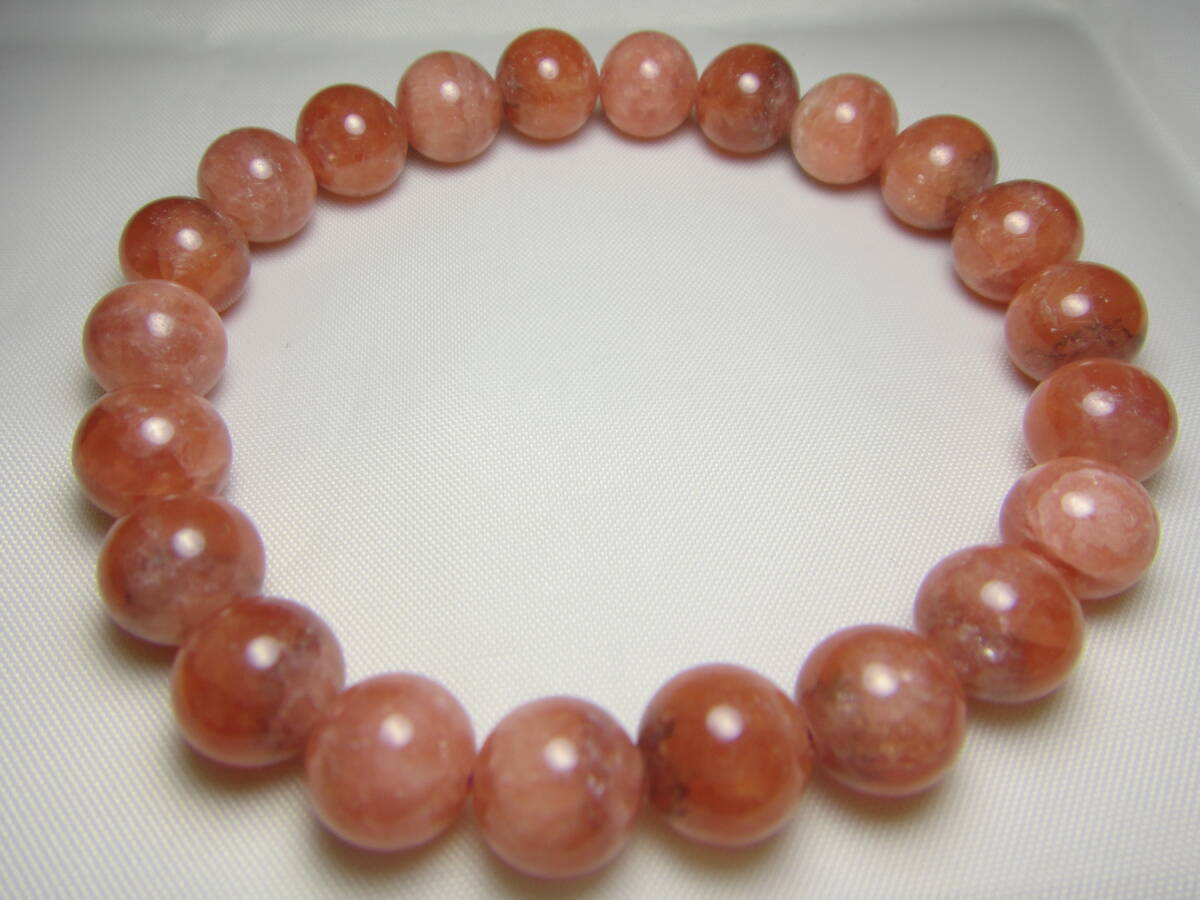 天然石 インカローズ 約8.2~8.8㎜玉 ブレスレット G939 ラスト!拍卖