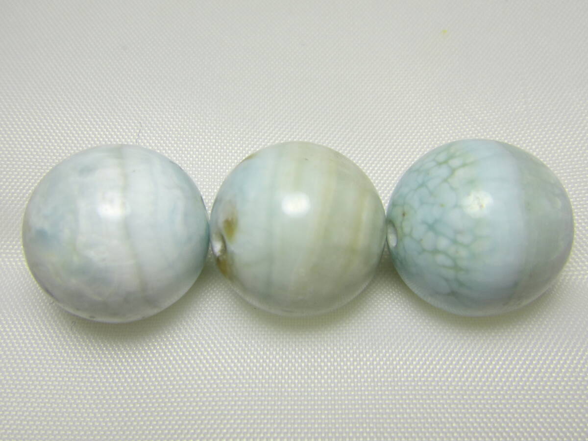 天然石 希少石! スミソナイト 大玉! 約13㎜玉 3個セット G953 ラスト!拍卖