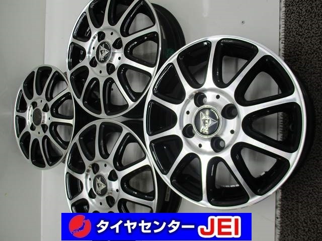 13インチ インターミラノ レイジー 4J+42 100 中古アルミホイール【4本セット】送料無料(A13-4992)拍卖