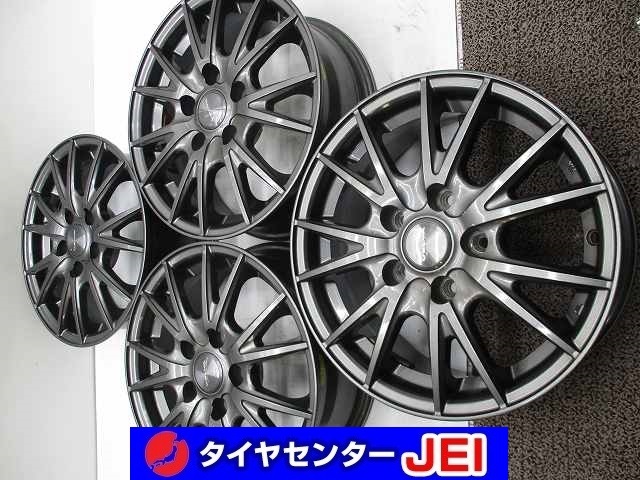 15インチ ウェッズ ヴェルヴァスポルト 6J+43 114.3 セレナ 中古アルミホイール4本セット 送料無料(A15-5019)拍卖
