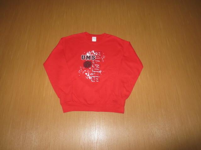 古着 GILDAN ナンバリングスウェットシャツ レッドS トレーナー拍卖