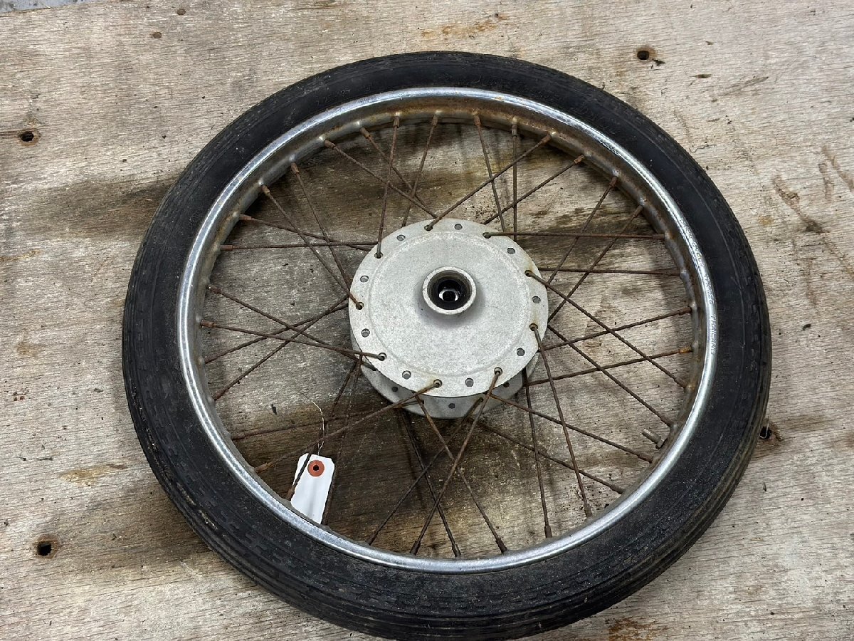 ●廃盤部品 YAMAHA YB50 F5B 1985年モデル フロント ホイール タイヤ フロントホイール 走行16417km ヤマハ YB-1 旧車 ヴィンテージ 札幌発拍卖