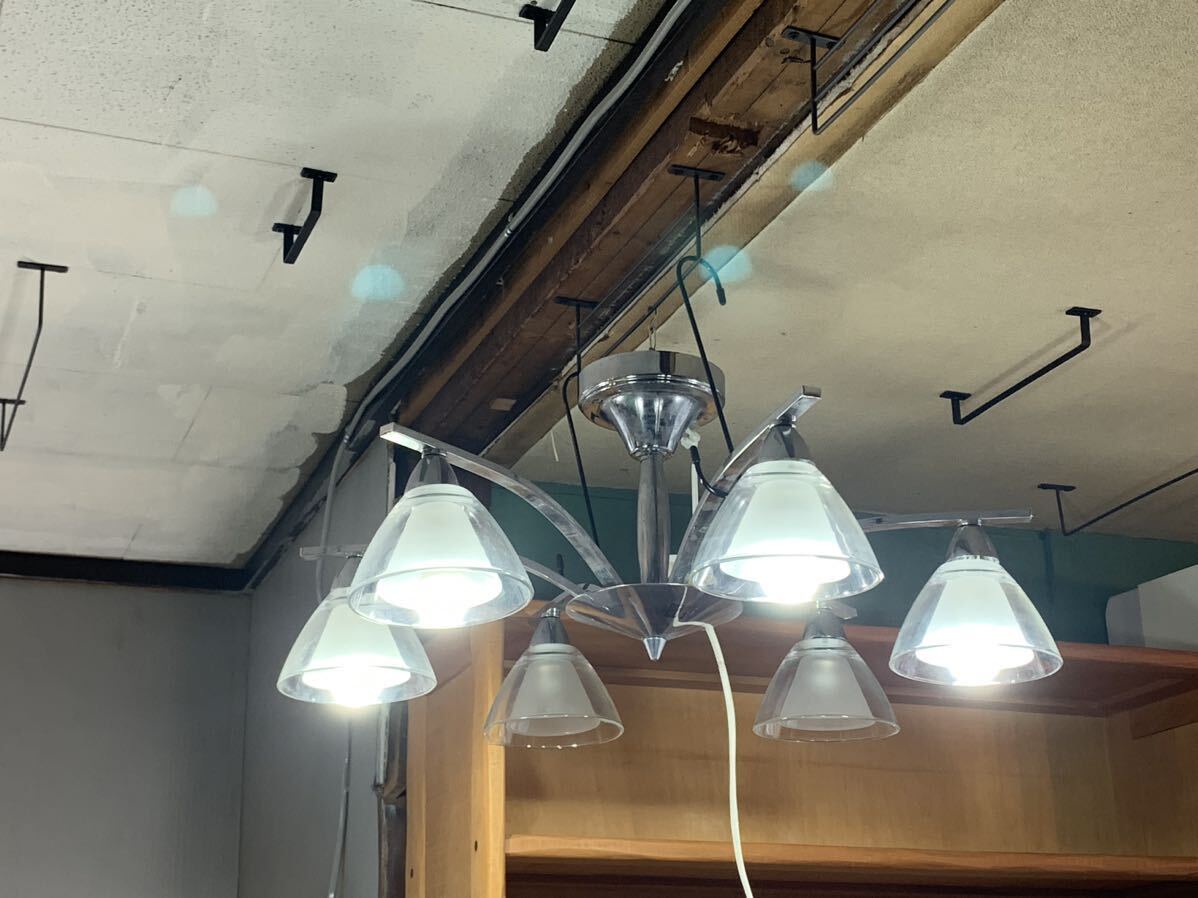 y10★IDC大塚家具 シャンデリア SAN-3985 AKANE-L 6灯 天井照明 照明 ペンダントライト 68 68 28cm拍卖