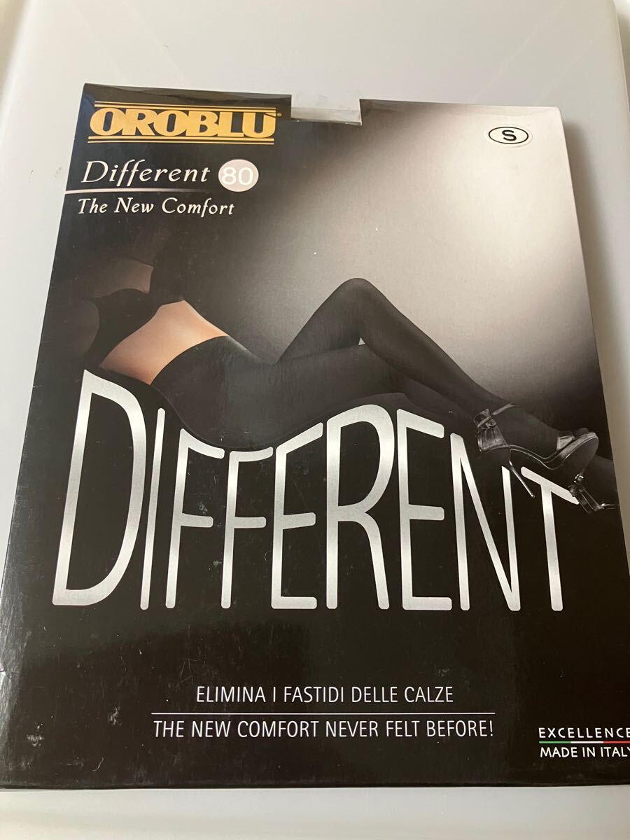 【送料無料】 OROBLU different 80 the new comfort オロブル 80デニール オペーク タイツ S opaque tights ブラック 黒 拍卖