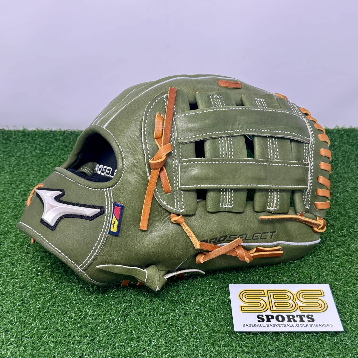 【日本未発売】ミズノUSA ミズノプロ セレクト 硬式 野球 外野手用 12.75インチ 右投げ用 軟式使用可能 GPS-72D グリーン拍卖