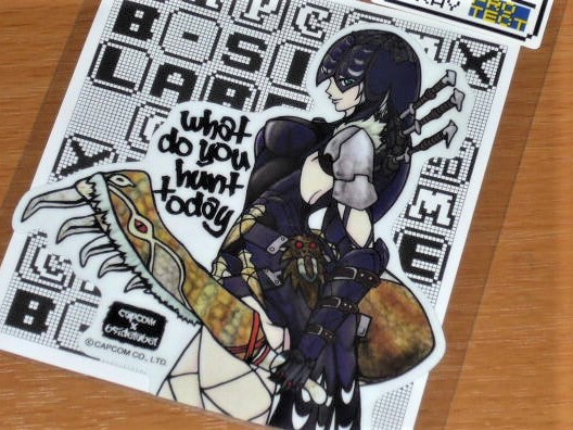 ◆モンハン ステッカー◆スパイオ装備◆B-SIDE LABEL◆カプコン◆拍卖