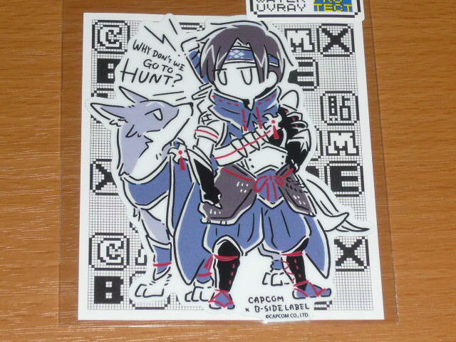 ◆モンハン ステッカー◆カムラノ装備 ハンター&ガルク◆B-SIDE LABEL◆カプコン◆拍卖