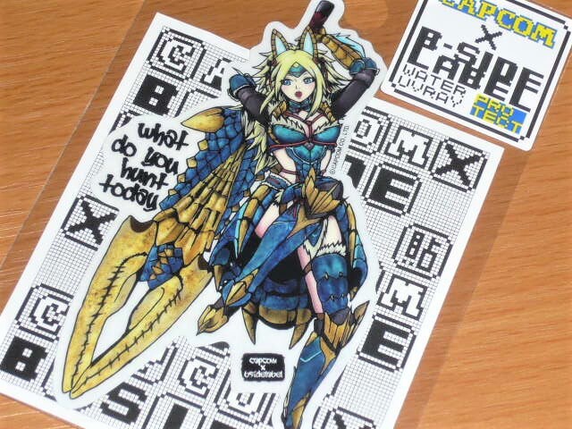 ◆モンハン ステッカー◆ジンオウS装備 大剣◆B-SIDE LABEL◆カプコン◆拍卖