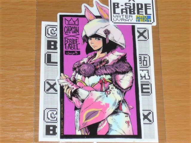 ◆モンハン ステッカー◆ミツネ装備女◆B-SIDE LABEL◆カプコン◆拍卖