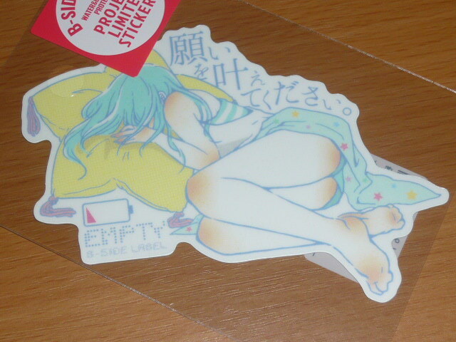 ◆シウチトモミ ステッカー◆限定◆願いを叶えてください◆B-SIDE LABEL◆拍卖