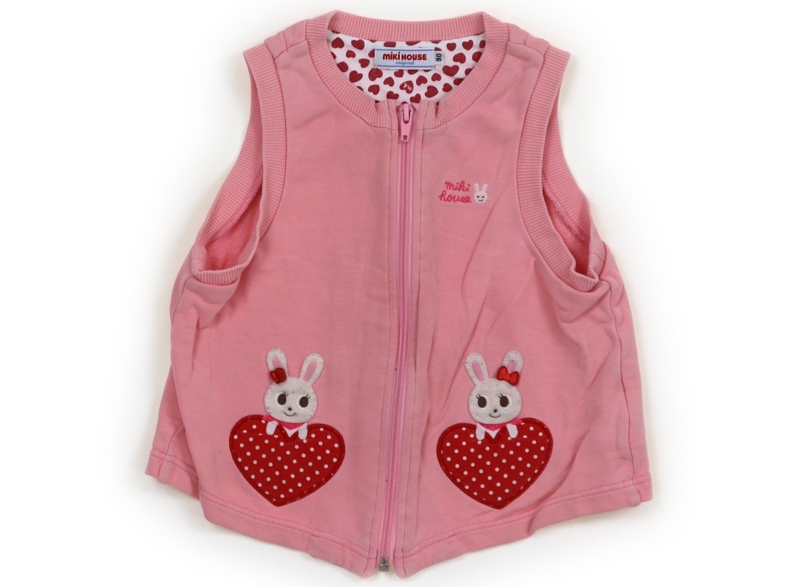 ミキハウス miki HOUSE ベスト 90サイズ 女の子 子供服 ベビー服 キッズ拍卖