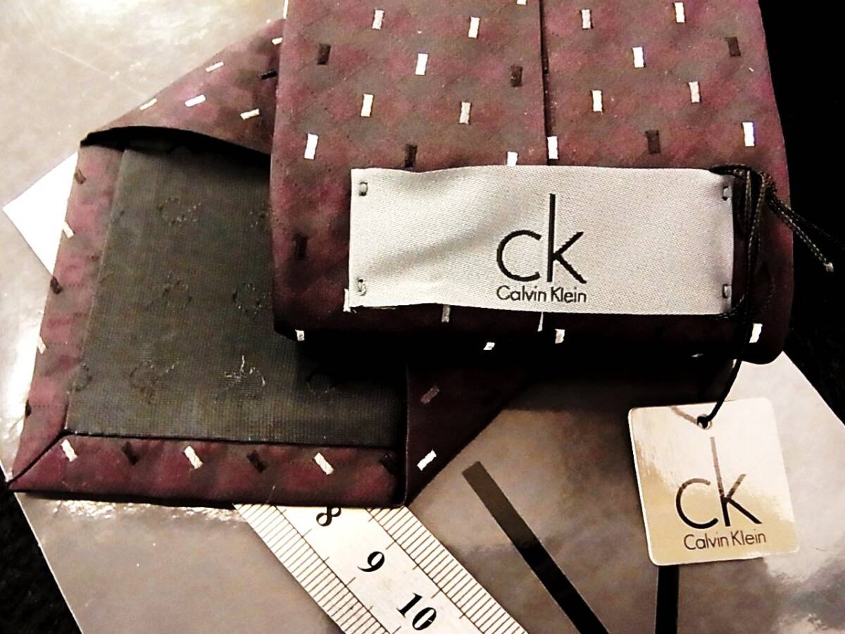 ♪:.*:1905【未使用 タグ付】【Ck】カルバンクラインのネクタイ拍卖