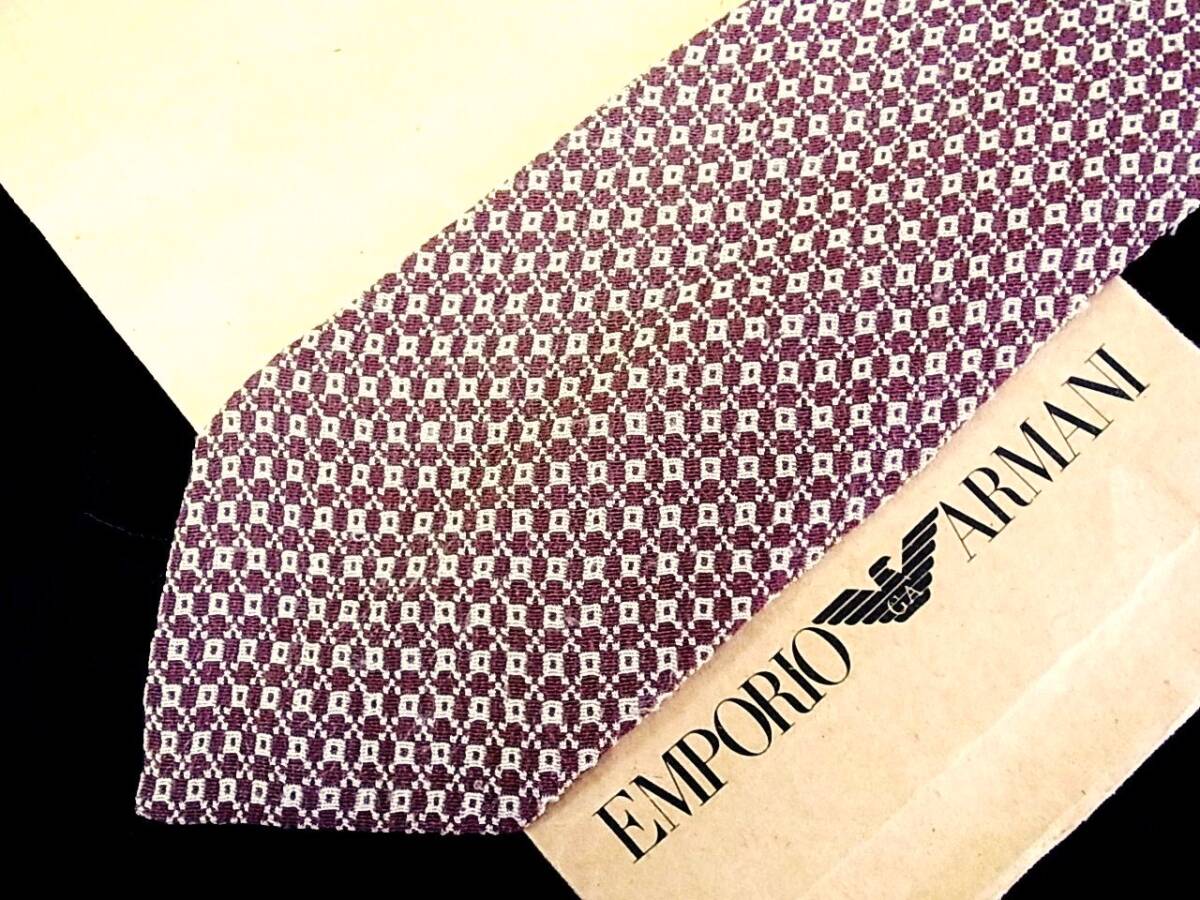 ★*:.*:【美品】WL1058☆【ウール12%】エンポリオ アルマーニ【EMPORIO ARMANI】ネクタイ拍卖