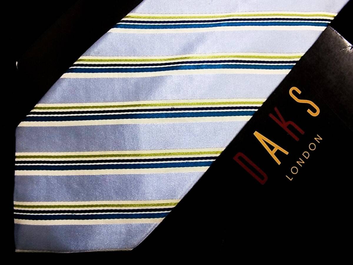 ♪*:.*:№Y8025【美品】【DAKS】ダックス【ストライプ】ネクタイ拍卖