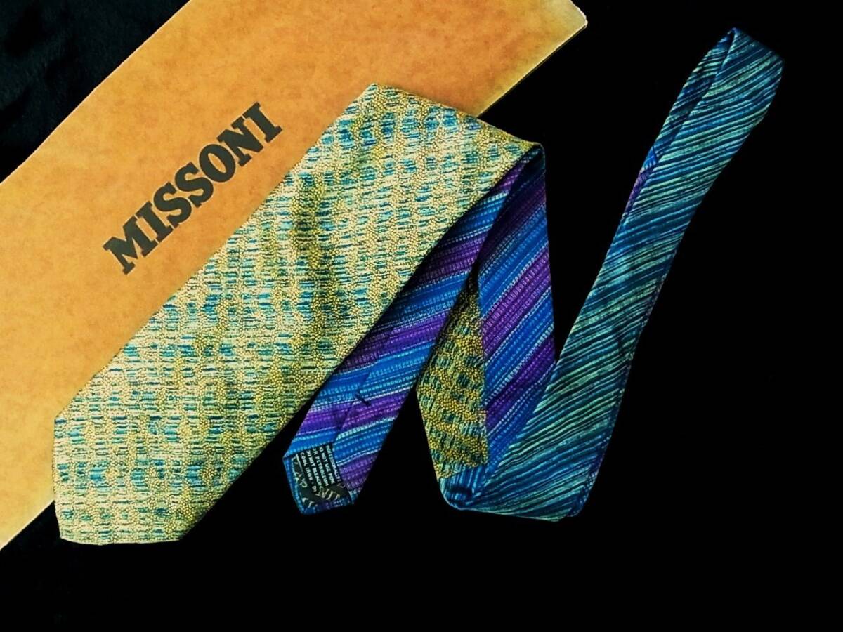 ♪*:.*:№Y7986【美品】ミッソーニ【色の魔術師☆MISSONI】ネクタイ拍卖