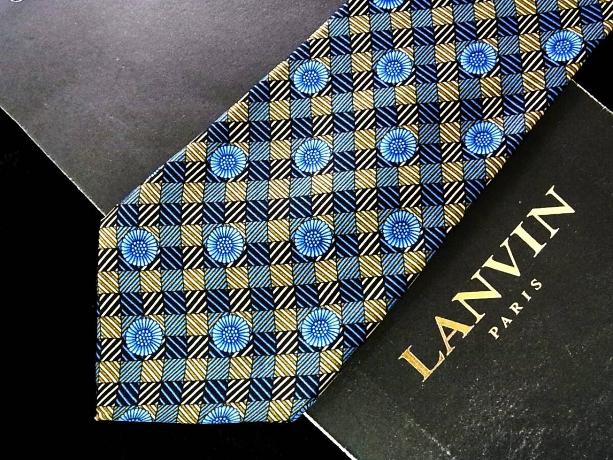 ♪*:.*:№Y7910【美品】ランバン【LANVIN】ネクタイ拍卖