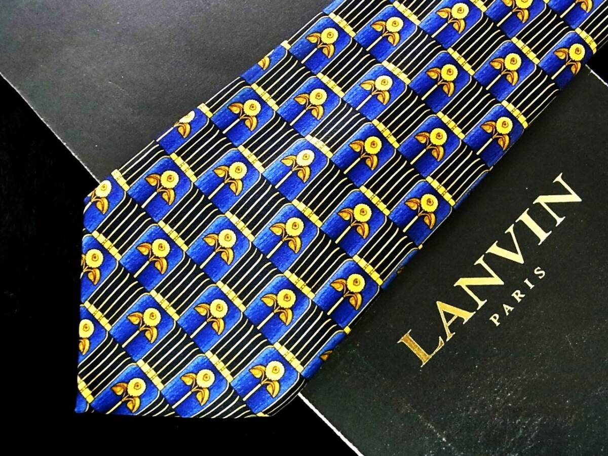 ♪*:.*:№Y7901【美品】ランバン【LANVIN】ネクタイ拍卖