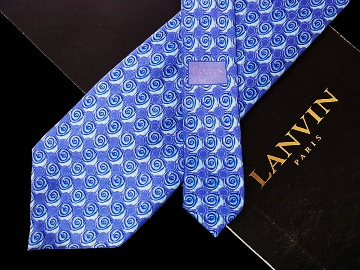 ♪*:.*:№Y7900【美品】ランバン【LANVIN】ネクタイ拍卖