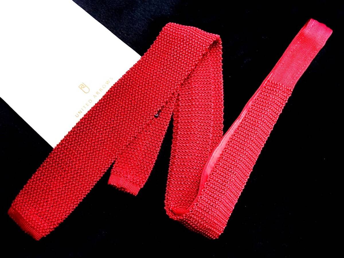 ★*:.*:【ニットタイ】0475美品★ユナイテッドアローズ ネクタイ拍卖