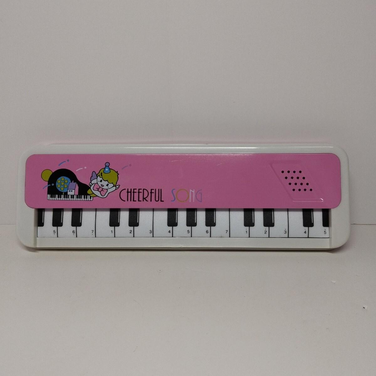 CHEERFUL SONG 缶ペンケース 筆箱 昭和レトロ キーボード 当時物拍卖