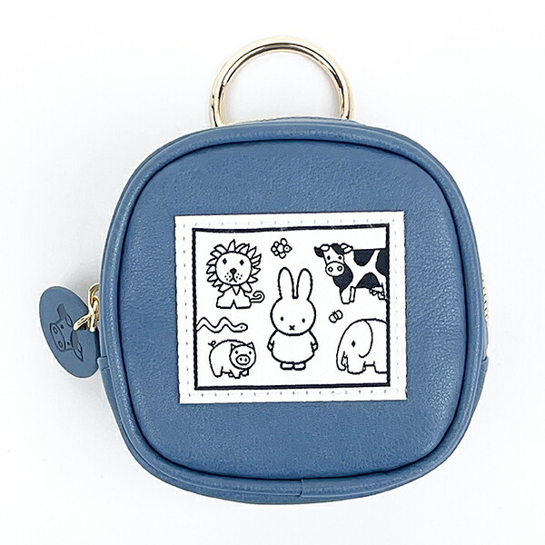 ミッフィー MIFFY & ANIMALS ポーチ (ブルー) 小物入れ拍卖