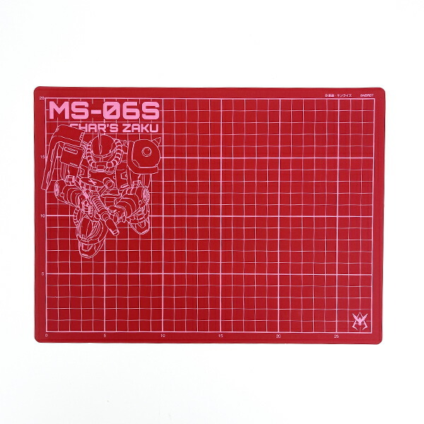 機動戦士ガンダム カッターマット(シャア専用ザク) ステーショナリー12 キッズ スクール拍卖