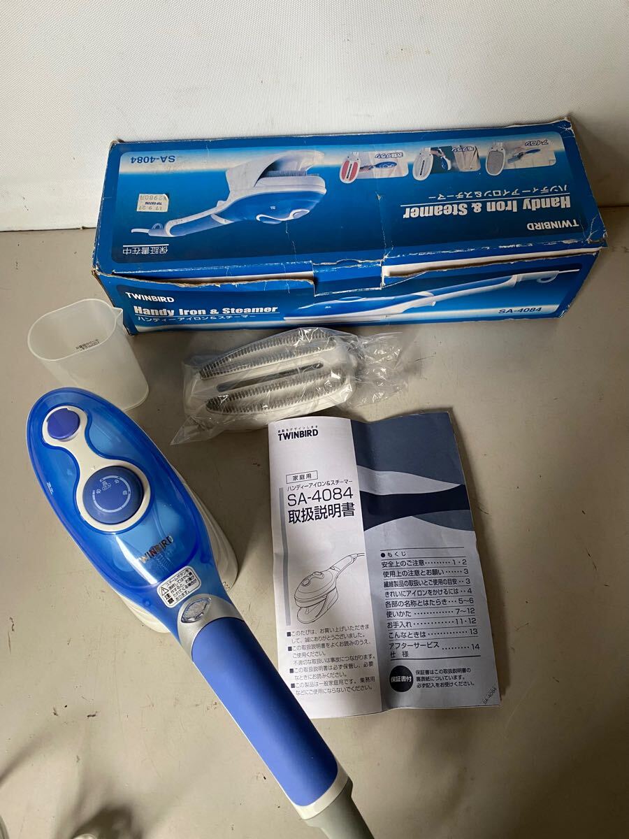 TWINBIRD ハンディーアイロン&スチーマー取扱書付【動作品】拍卖