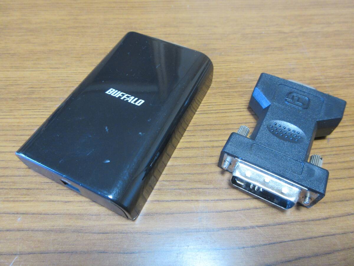 【中古②】Buffalo GX-DVI/U2C USB to DVI to VGA ディスプレイ増設アダプター拍卖